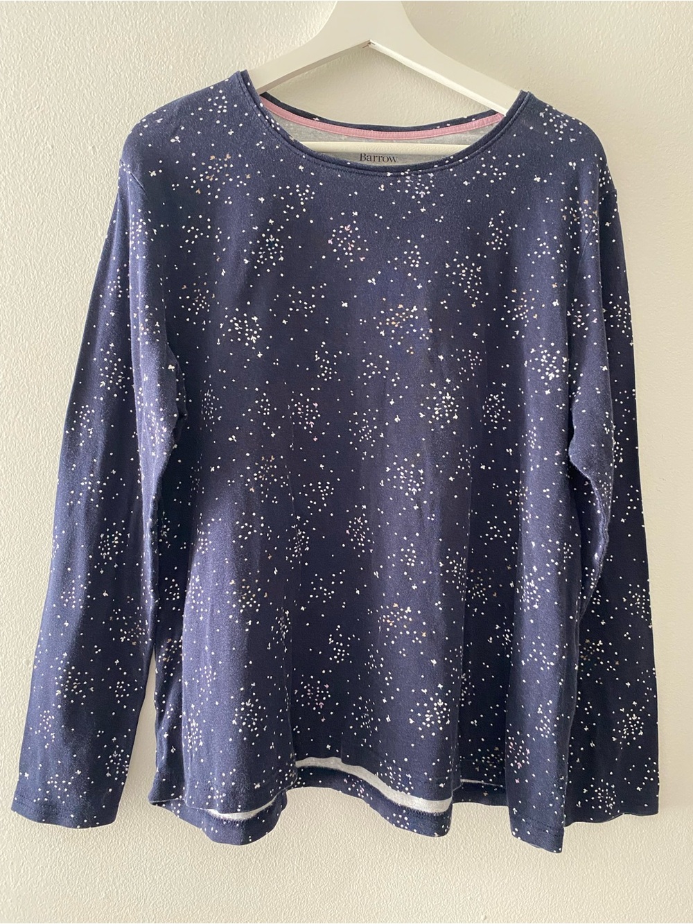Croft & Barrow The Classic Tee Women's XXL Navy Blue Long Sleeve 100% Cotton